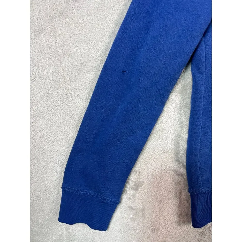 Vintage Y2K Hollister Blue Hoodie Sleeve Hit Big Logo Size Small